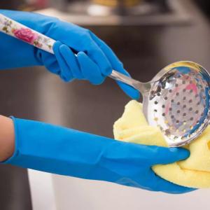 China Blue Nitrile Impregnated Chemical Resistant Gloves Heavy Industrial wholesale