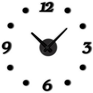 China SH-34 Beautiful Black Acrylic Wall Decoration Contemporary Wall Clock wholesale