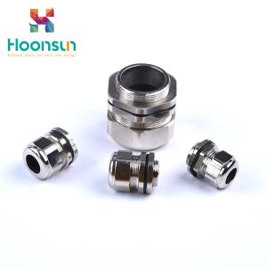China NPT / G Series Copper Cable Gland , Brass Nickel Plated Cable Gland For Outdoor wholesale