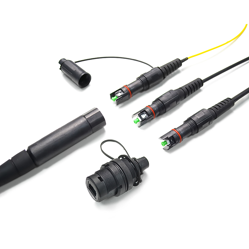 Fiber Optic FTTH Solution Cable Waterproof With IPSC APC H Connector