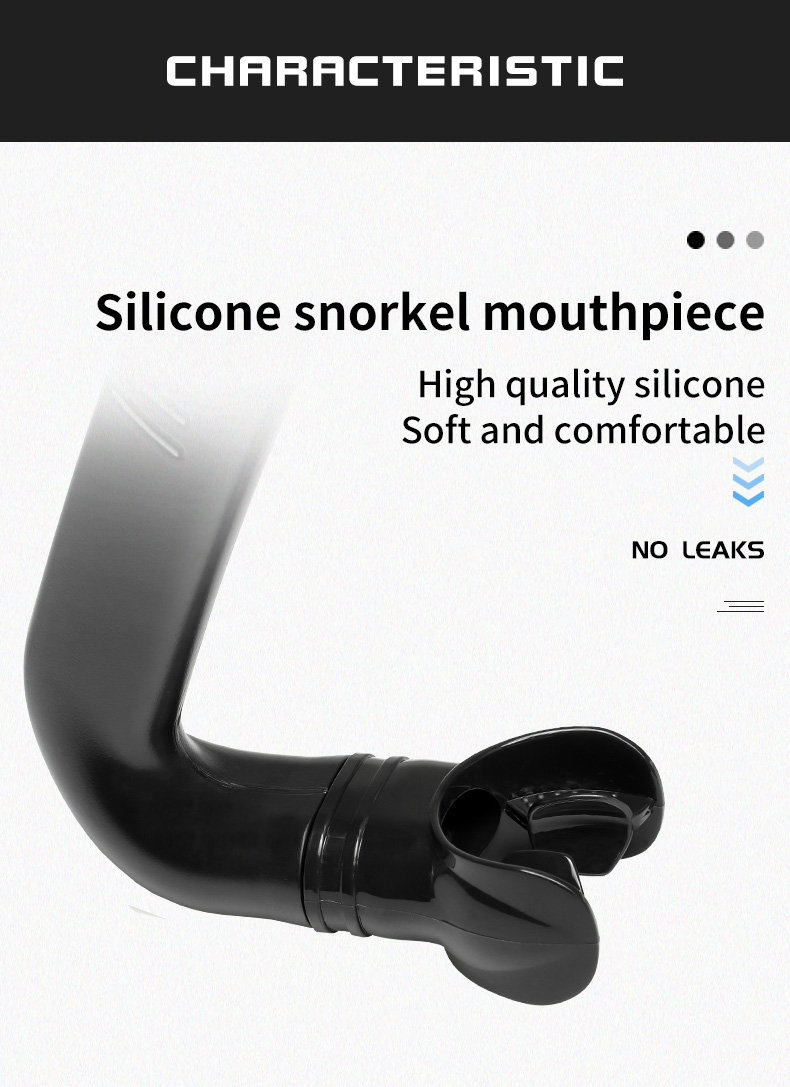 Silicone Mouthpiece Front Snorkel Swimming Diving Equipment Spearfishing Floating Tube