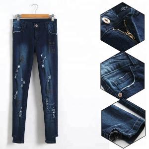 China 7-14 Years Girls Denim Pants Skinny Fit , Fashionable Girls Trouser Jeans wholesale