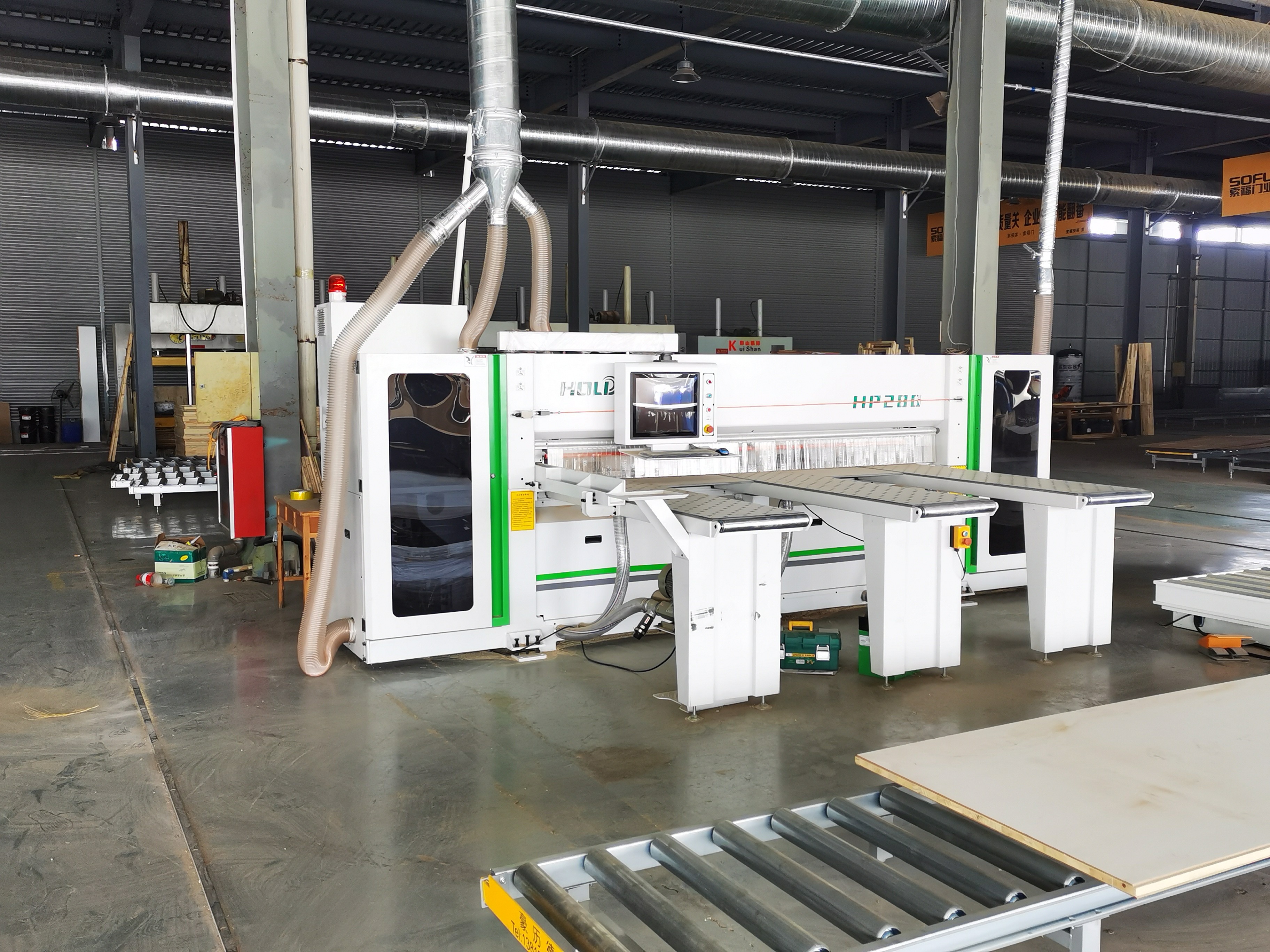 Mdf Woodworking Edge Banding Machine Line Gantry Type Loading Unloading