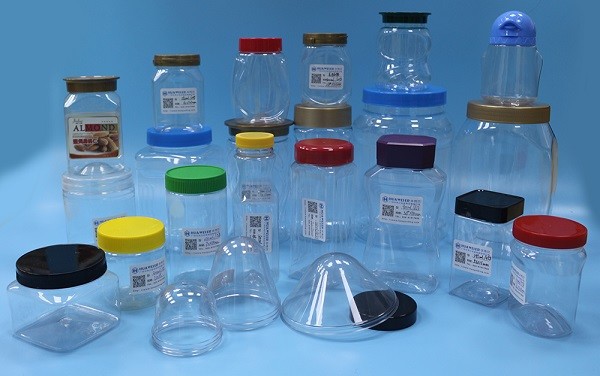 720ml 24oz Home Storage Square Plastic Jar Bpa Free Transparent