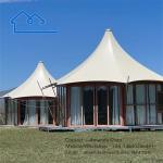 Pvdf Safari Camp Hotel Tent WaterProof Fire Retardant tent For Glamping Resort
