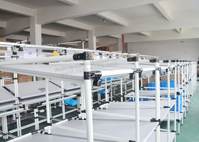 Flexible Lean Automated Production Line Customizable Size With Double Face Conveyor Belt