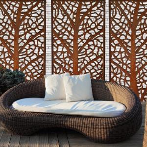 China High Durability Art Design Corten Steel Privacy Screen Panels For Outdoor wholesale