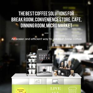 China WIFI 4G Commercial Coffee Vending Machine Automatic Espresso Coffee Machine wholesale