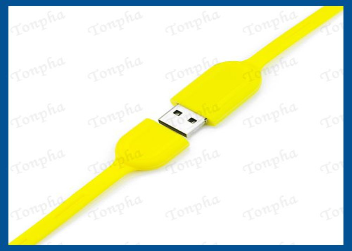 Promotional Thin Wristband Flash Drive Convenient Carrying Silicone Material