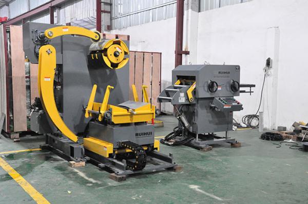 Metal Roofing Leveling Decoiler Straightener Feeder Machine , High Speed NC