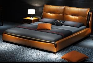 China Leather Modern Luxury Furniture High End Contemporary Bedroom Furniture wholesale