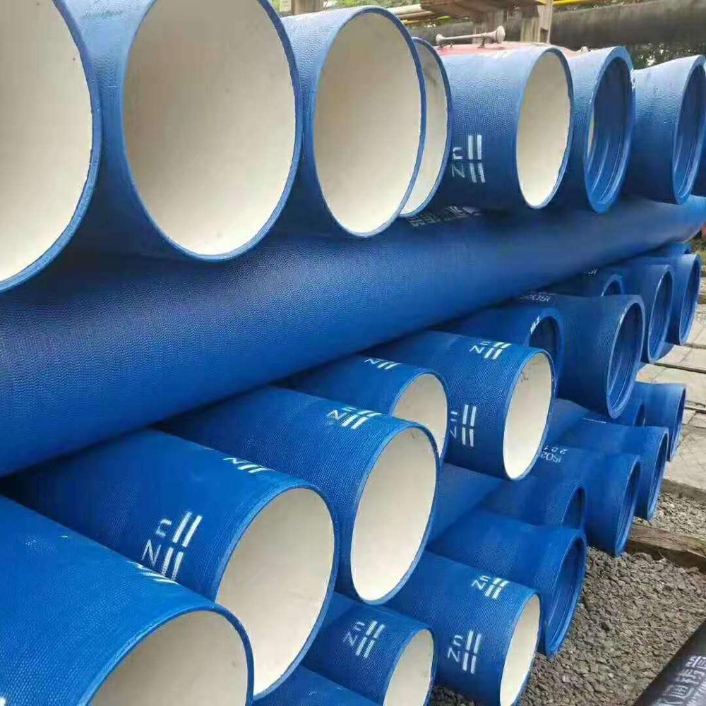 EN985 K9 Ductile Iron Pipe Seamless Round Zinc Bitumen Painting