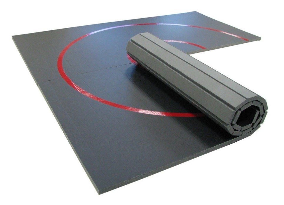 Extremely Safe And Shock Absorbent School Training Floor Mats Roll Up Wrestling Mats