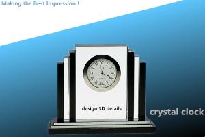 China crystal clock/ clock/CRYSTAL AWARD wholesale