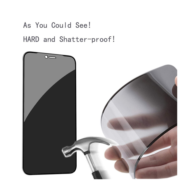 Mobile Phone Anti Spy Privacy Tempered Glass Screen Protector For Iphone 12 12 Pro Max