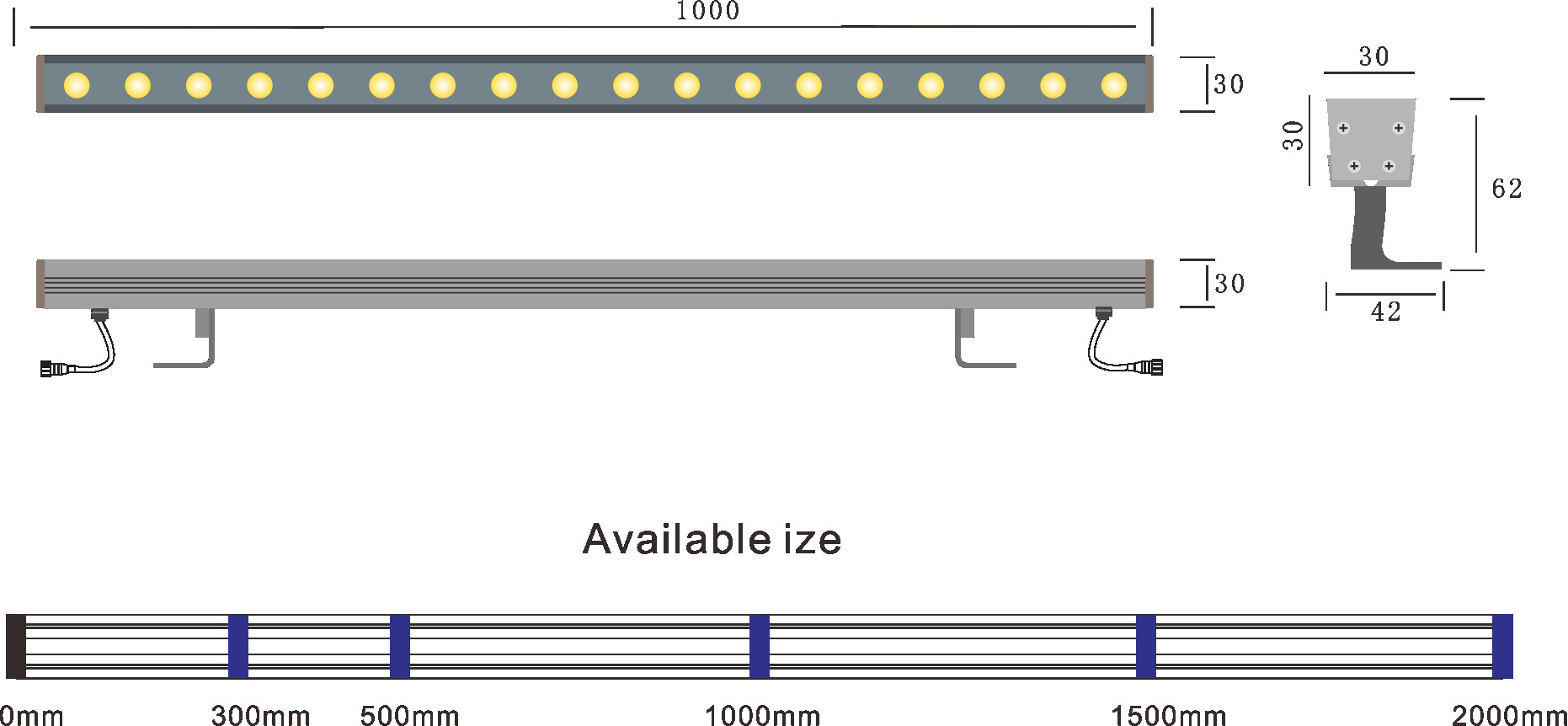 OSRAM 2835 12W RGB Wall Washer Led Lights
