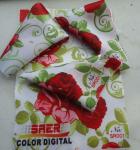 Coated Polyester Satin Digital Printing Fabric For Tablecloth Making