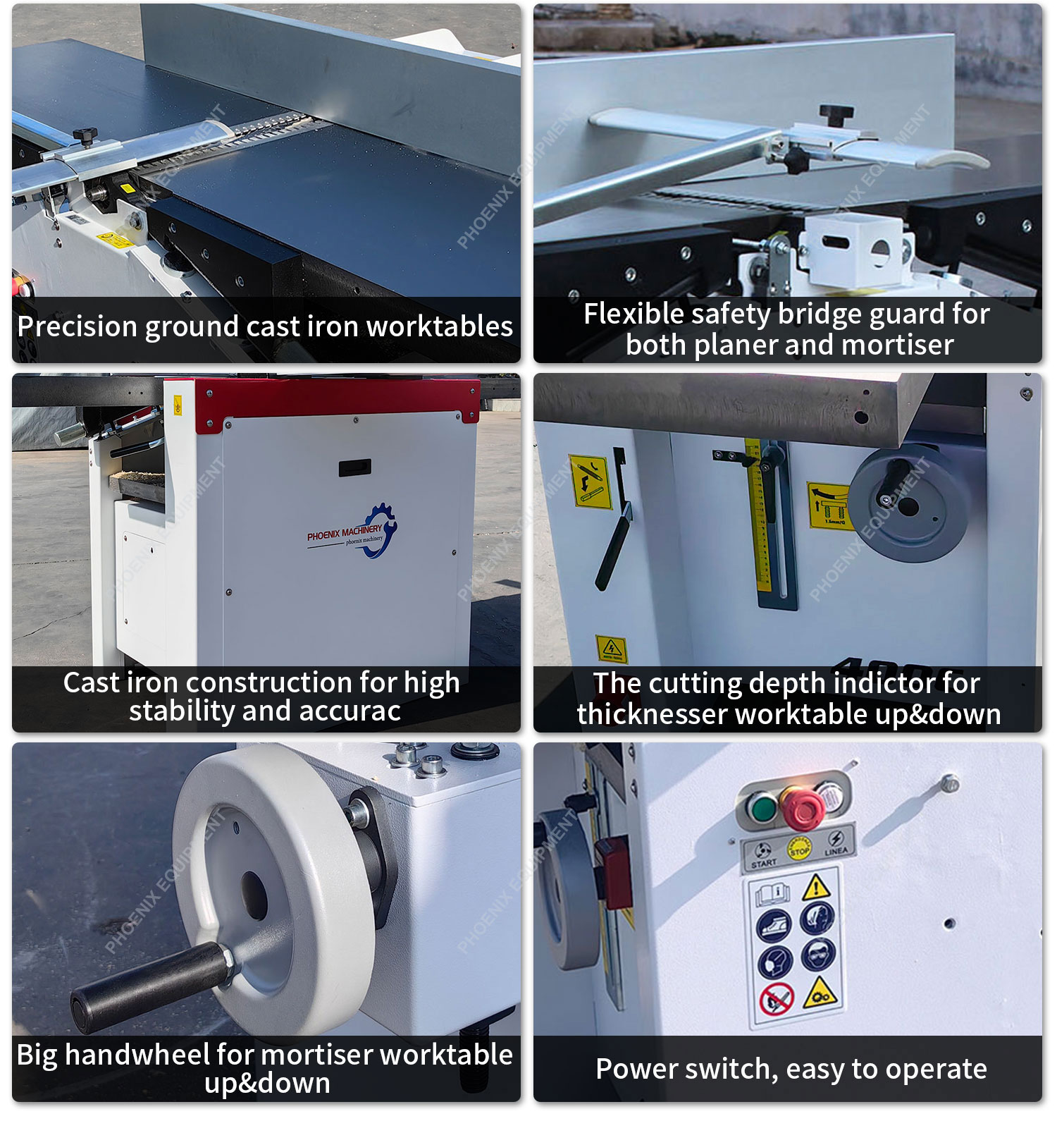 Precision CNC Combined Machine 3 In 1 Woodworking Equipment With Automatic Function