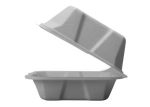 China 6×6×3 Inch Microwave Biodegradable Disposable Food Containers wholesale