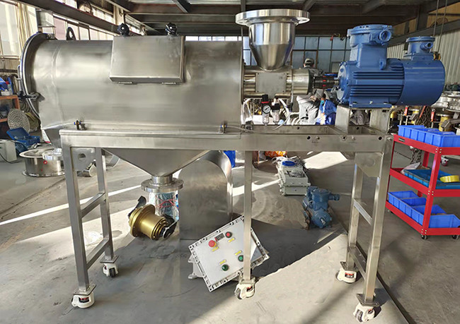 Horizontal Air Centrifugal Sifter Machine Airflow Vibrating Screen For Battery Material