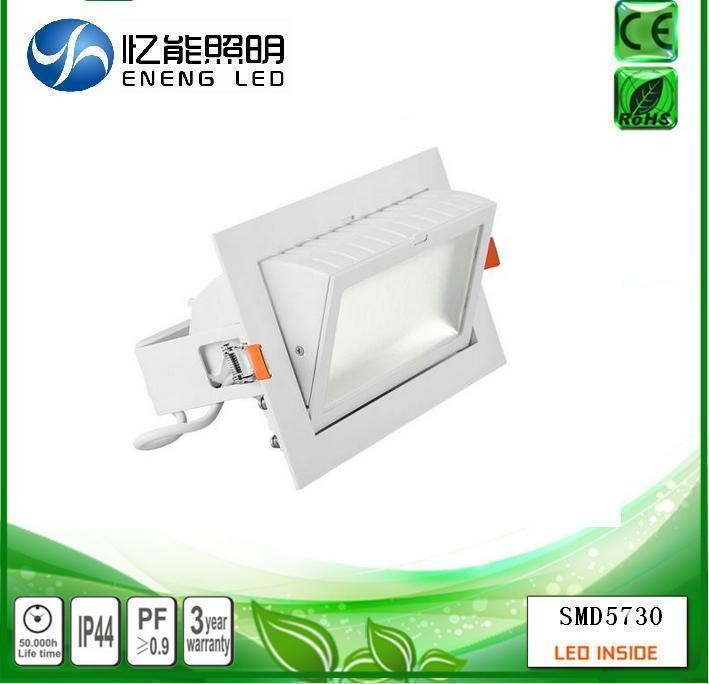 50W Adjustabl Square dimmable led down light led down light Rectangular downlight led trunk light with AC200-240VV