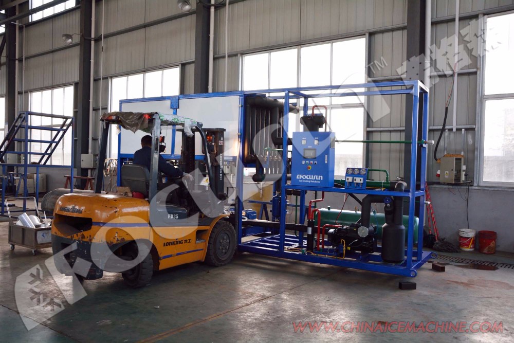 20000kg Ice Storage Capacity Industrial Ice Block Machine with Pump Core Components