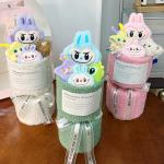 15x30cm Valentine's Day Labubu Plush Doll Bouquet Doll Gift for Girlfriend and
