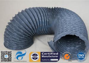 China Flexible PVC Coated Fiberglass Fabric Air Duct , PVC Fiber Glass Hose wholesale