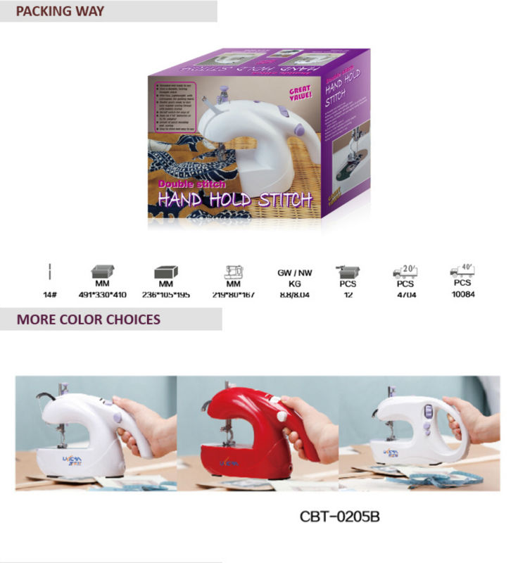6W Household Portable Fabrica de Maquinas de Coser 's Top Ten Selling Product with Design