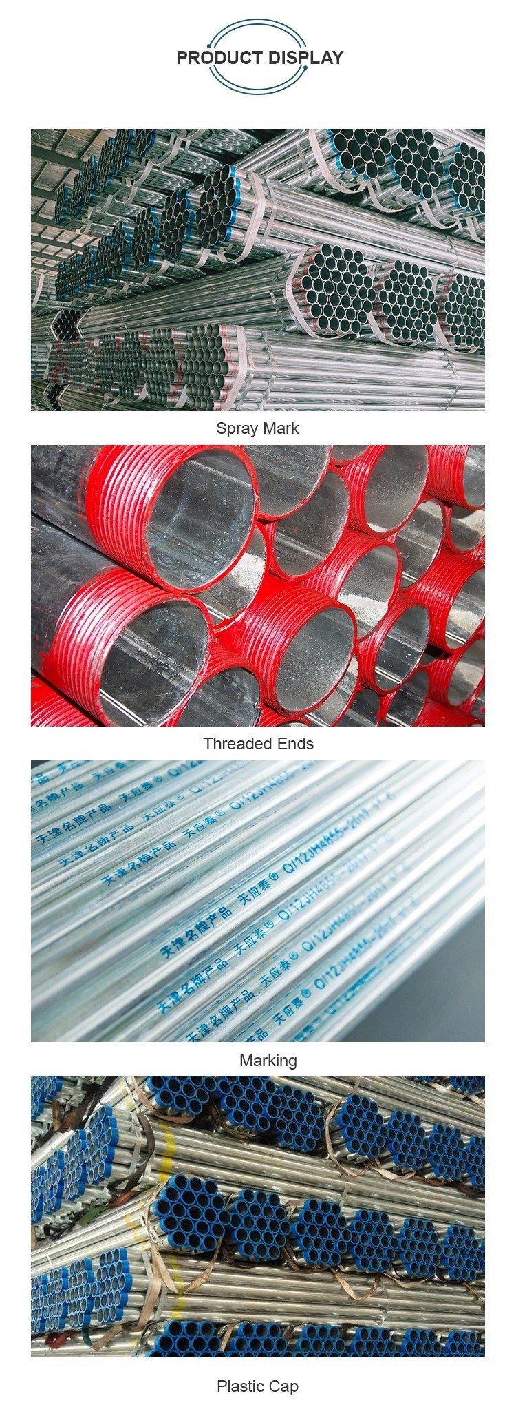 BA 2B Schedule 40 Galvanized Iron Pipe BS1139 EN39 EN10219