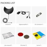 Steel Box Indoor Black Clear Satellite Hdtv Digital Amplified Hd Outdoor Ante Tv