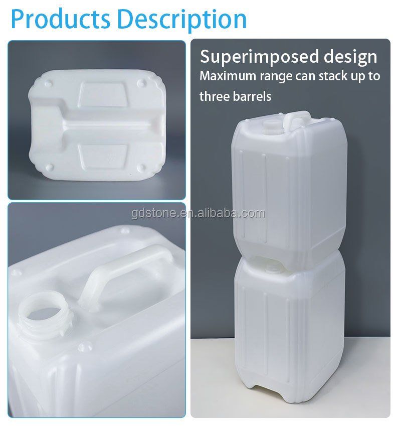 Food Level Caliber 47mm Empty HDPE Bottles 20l HDPE Container