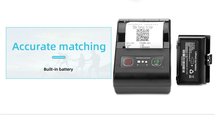 58mm Portable Thermal Receipt Printer Mini Wireless For Ticket Machine At Affordable