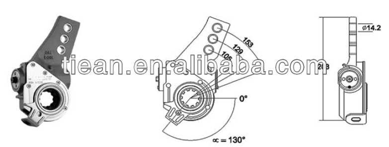 SAF slack adjusters brake parts