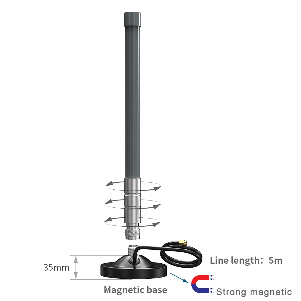 Outdoor Stick Antenna for 900 MHz ISM Band Standard N-Male Connector Type Outdoor
