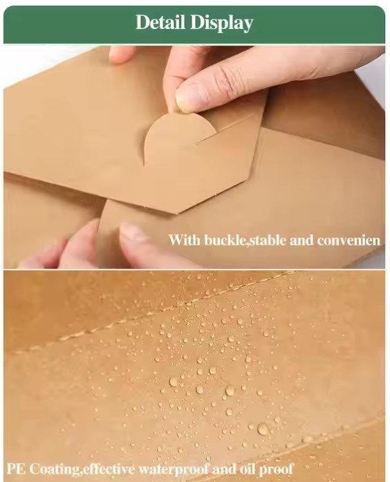 Biodegradable Kraft Paper Lunch Box For Food Packaging Food Container At Best Price