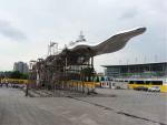 Stainless Steel Large Outdoor Sculpture , Modern Large Metal Art Sculptures