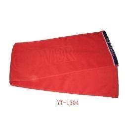 China 100% Cotton Terry Sports Towel, Jacquard Logo, Red Colors YT-1304 wholesale