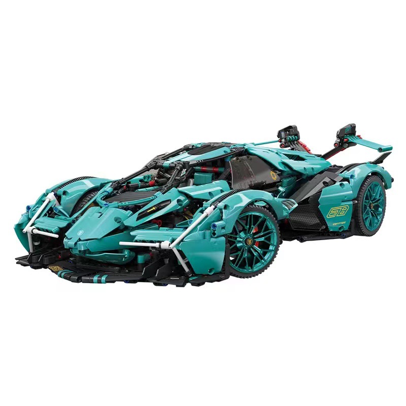 High Difficulty Moc Assembly Building Blocks Car Toys LEGO Concept Sports Car Model