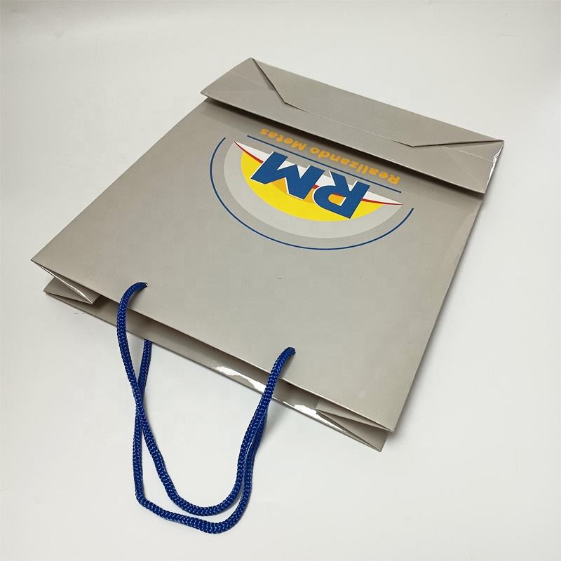 Customized Size Business Gift Shopping Paper Bag with Handle and Customized Logo