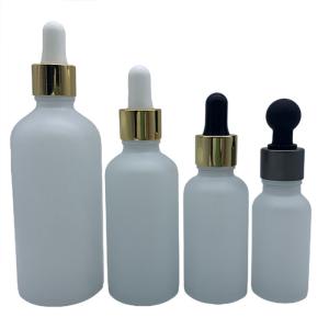 China 120ml 150ml Frosted Glass Serum Bottle With Pipette wholesale