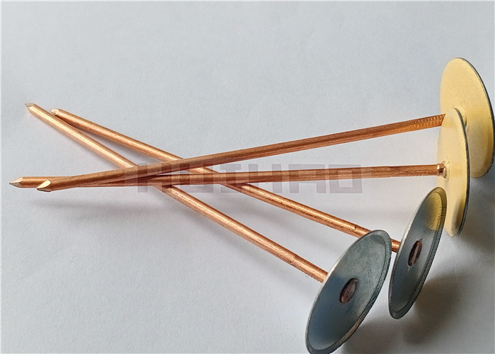 Carbon Steel Di Electric Cup Head Pins For Fixing Fiberglass Insulation On Metal Ductwork