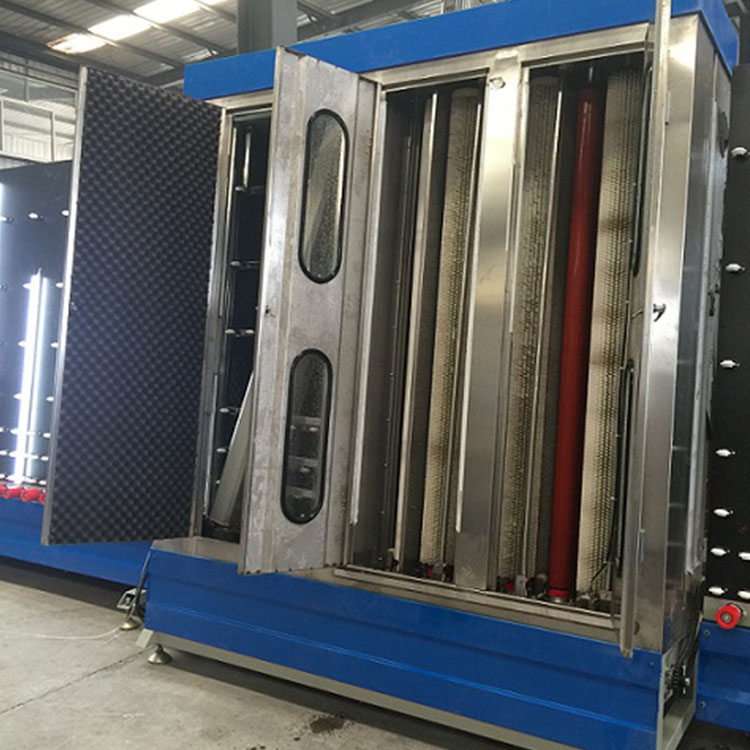 Vertical window glass washer machine