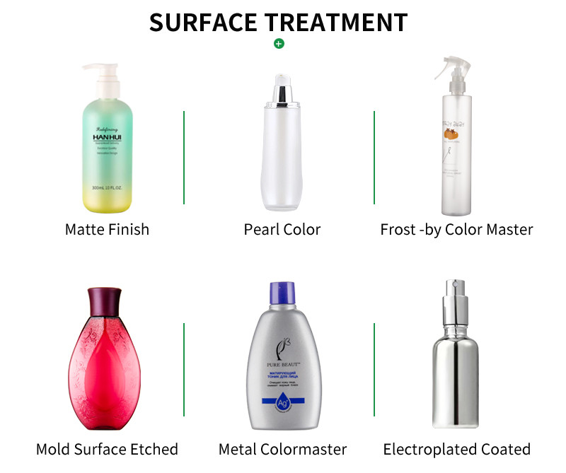 250ML Cylintrial Cosmetic Bottles Plastic With Screw Cap For Facial Toner