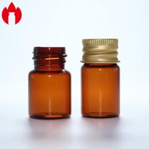 China 5ml Amber Screw Neck Glass Vial with Aluminum Cap wholesale