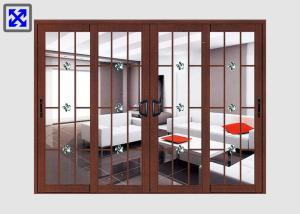 China Frosted Glass Aluminum Door Profiles Excellent Thermal Conductivity Custom Size wholesale