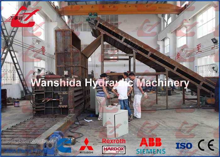 Waste OCC Cardboard Compactor Horizontal Baling Machine 500KGS Bale Weight