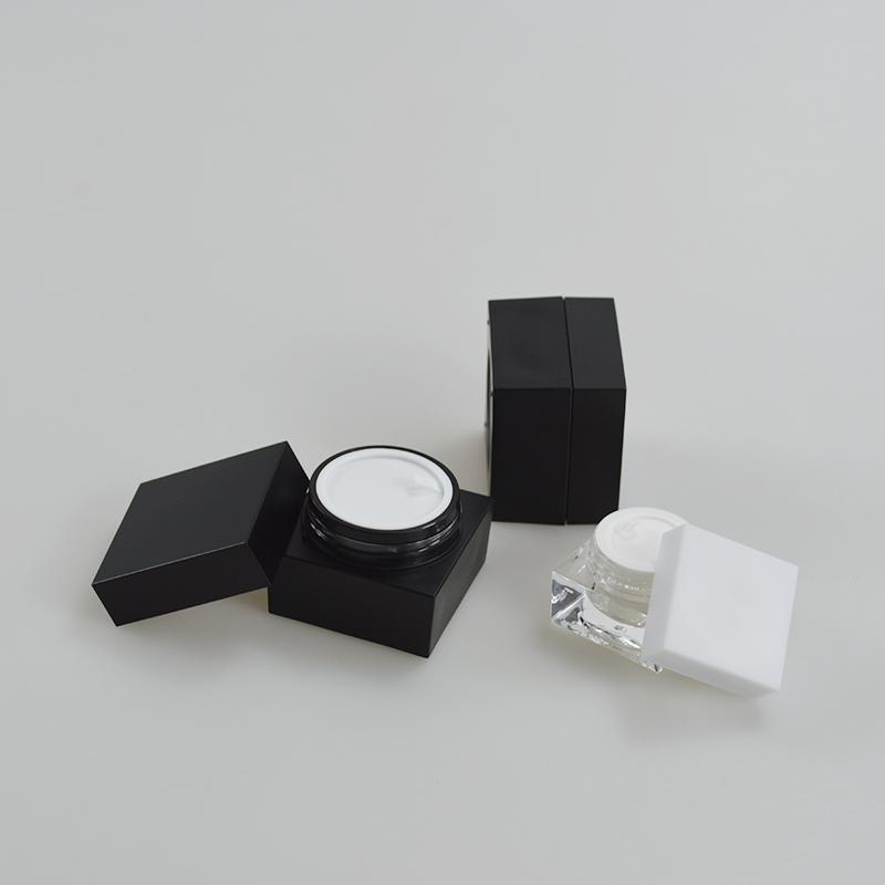 5g 10g Square Acrylic Jar Cosmetic Jar Square Shape Container for OEM/ODM
