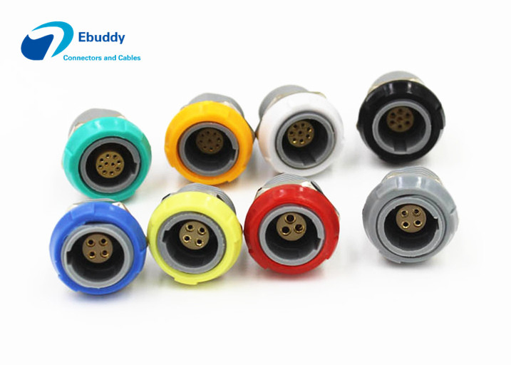Lemo PAG PRG Plastic Circular Connectors 4pin For Blood Oxygen Probe