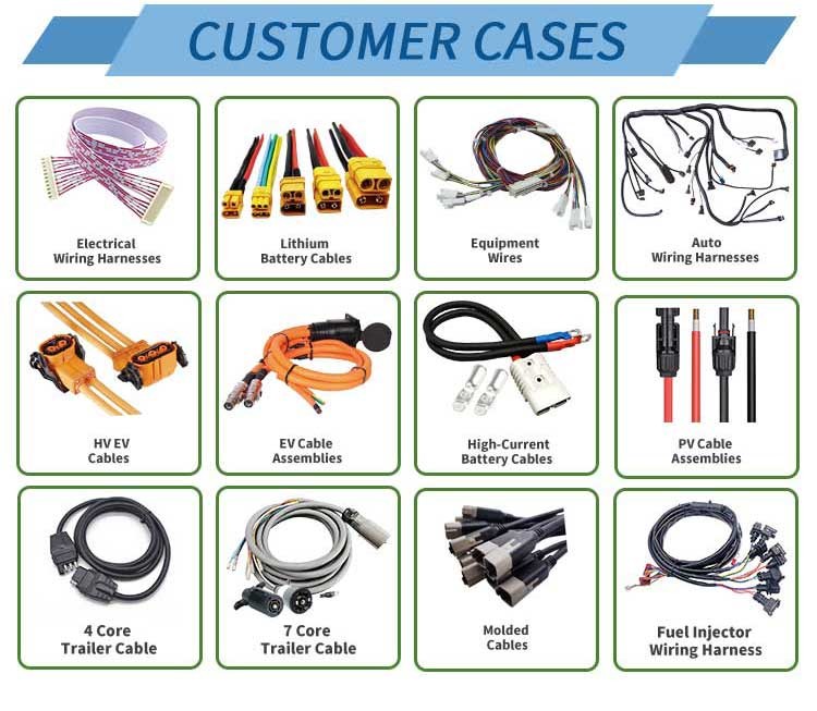 32AWG Auto Electrical Wiring Harness Customized Loom Cable Assembly 50mm2